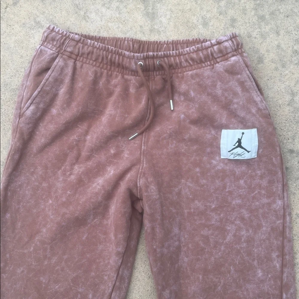 Air Jordan Fligth Essentials Brown Washed Jogger Sweatpants Men's Size L
